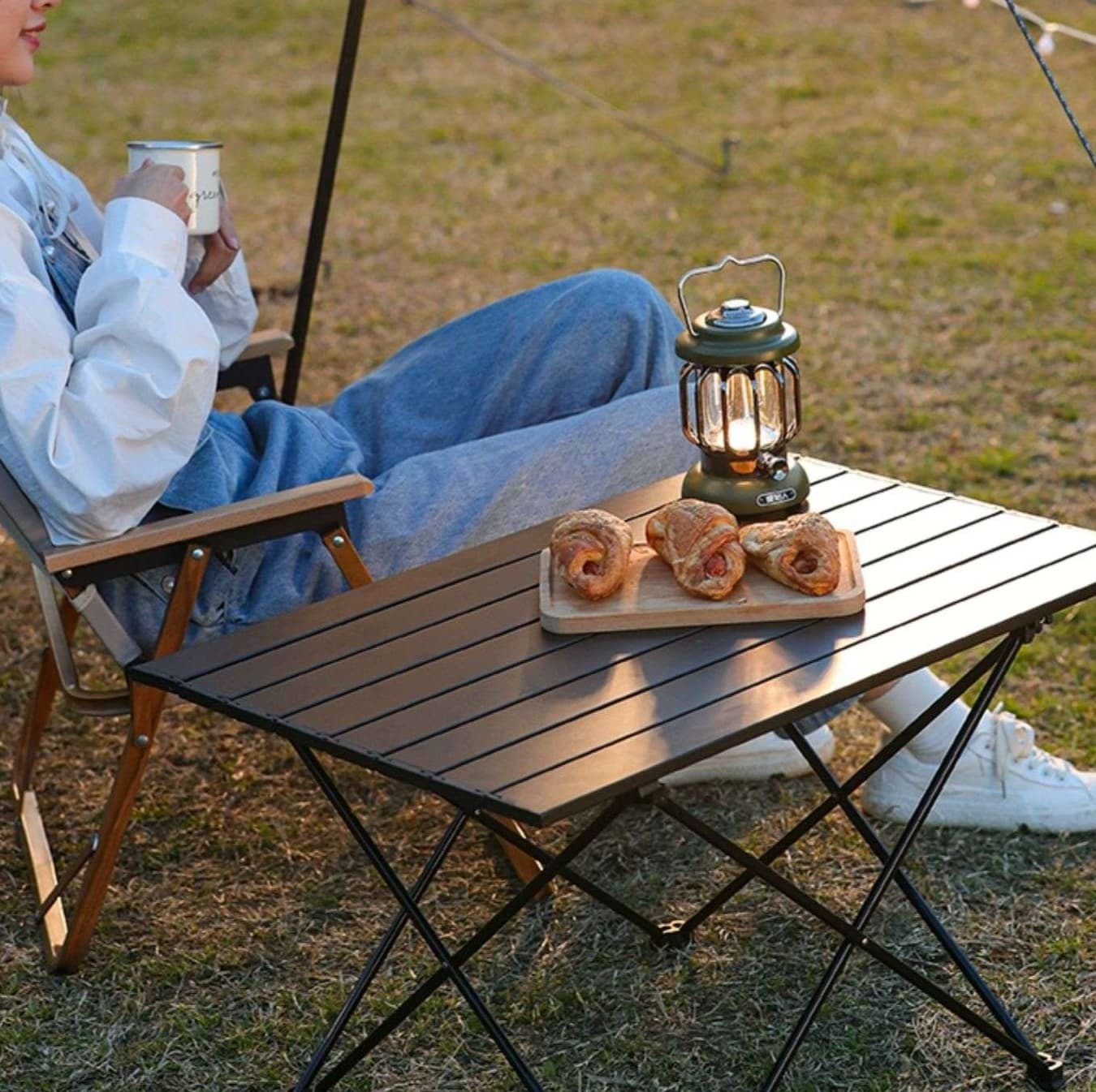 折りたたみ式アウトドアテーブル アウトドア耐荷重アルミテーブル