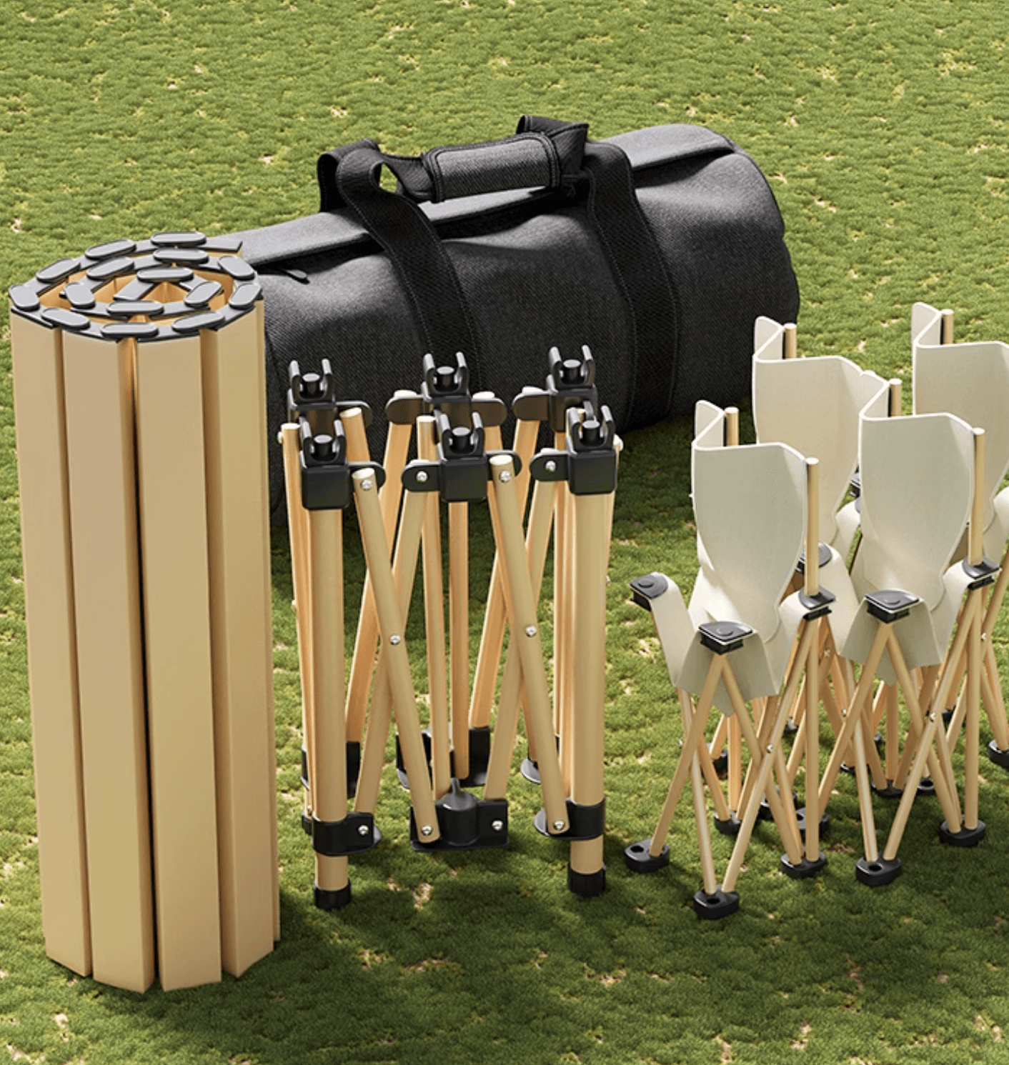 アウトドアテーブル アルミスリット 大型テーブル