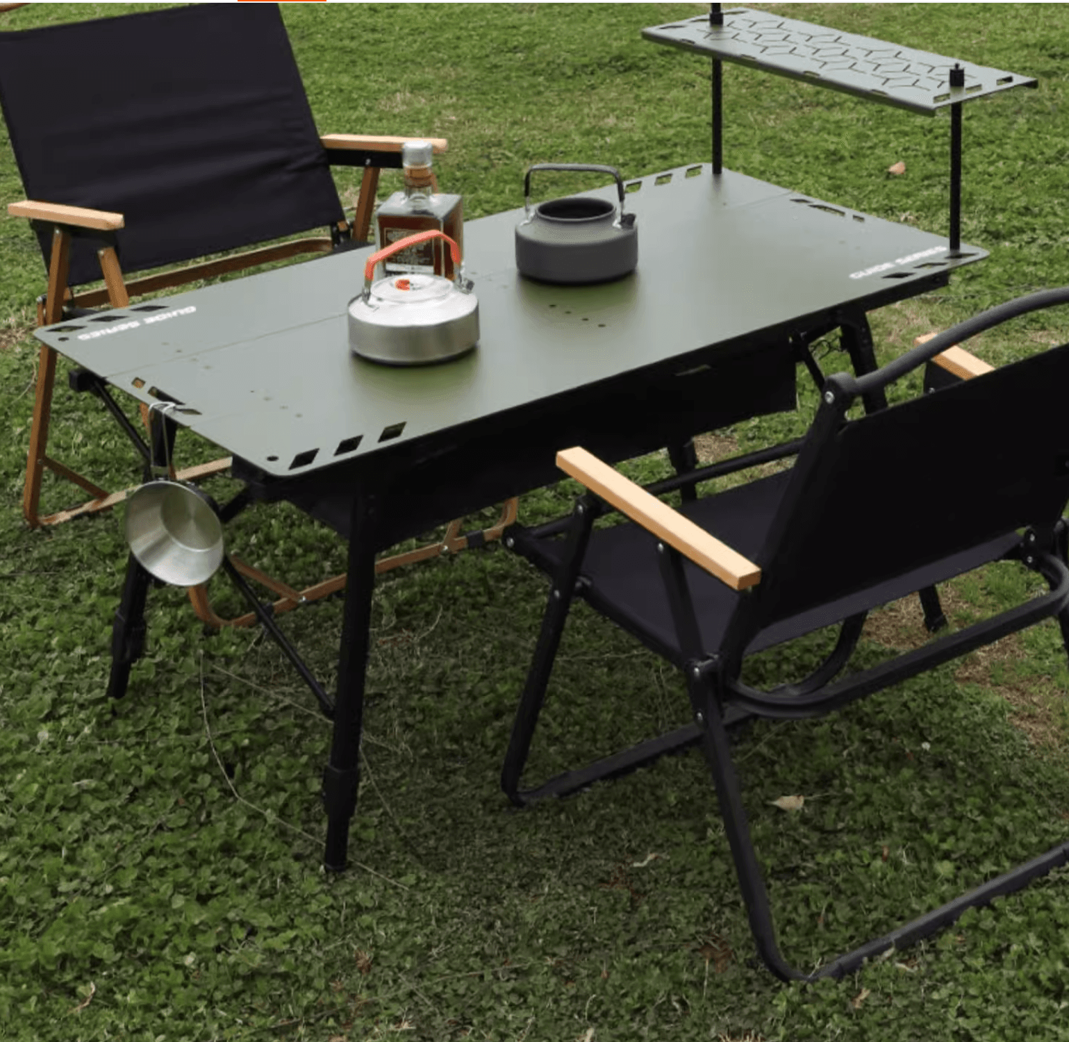 折りたたみ式アウトドアテーブル アウトドアマルチ収納式サイドテーブル