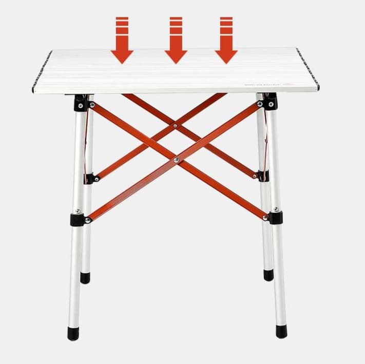 アウトドアテーブル アルミ製 軽量折りたたみテーブル キャンプスタイル