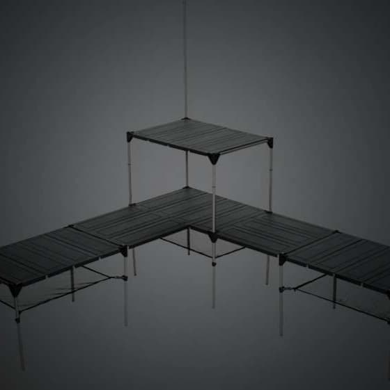 折り畳み式 アウトドアテーブル 木目調