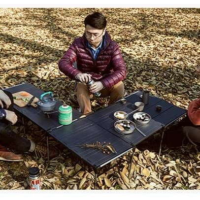 折り畳み式 アウトドアテーブル 木目調