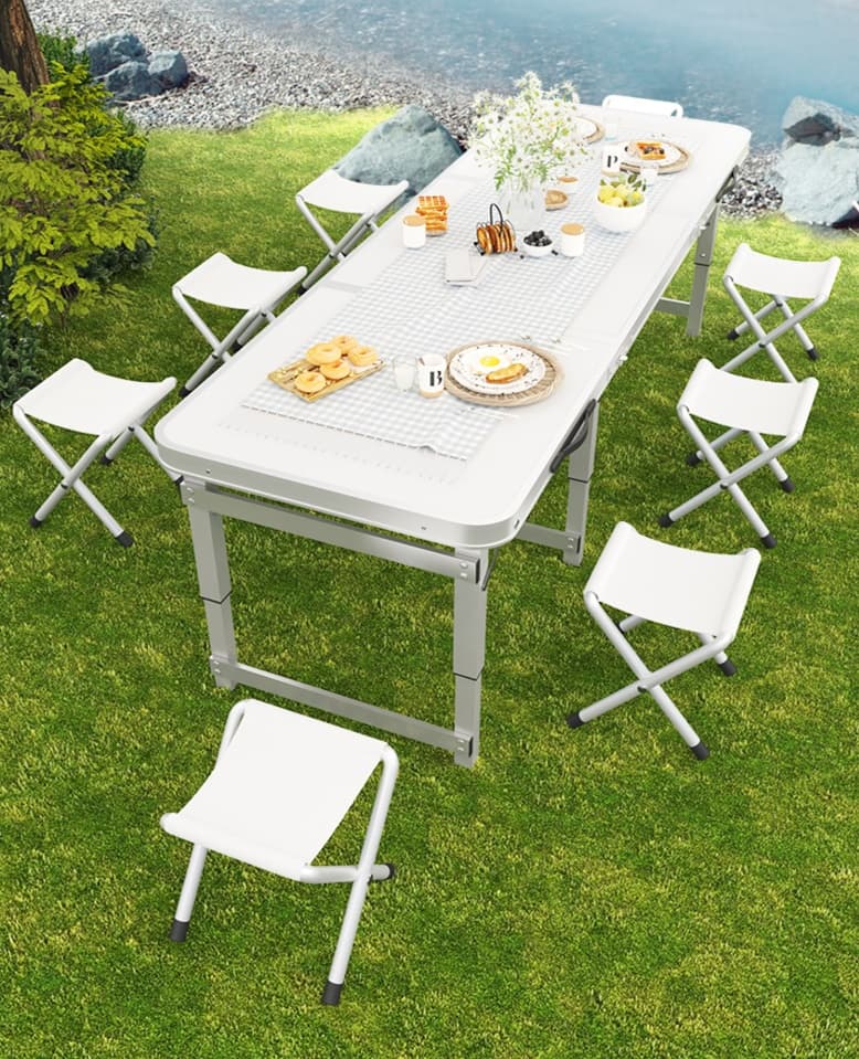 軽量アウトドアテーブル＆チェアセット