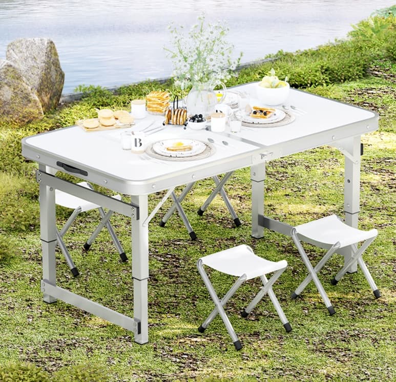 軽量アウトドアテーブル＆チェアセット
