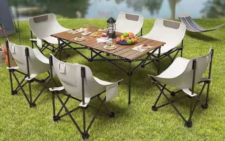 アウトドアテーブル 折りたたみ式アウトドア食卓セット