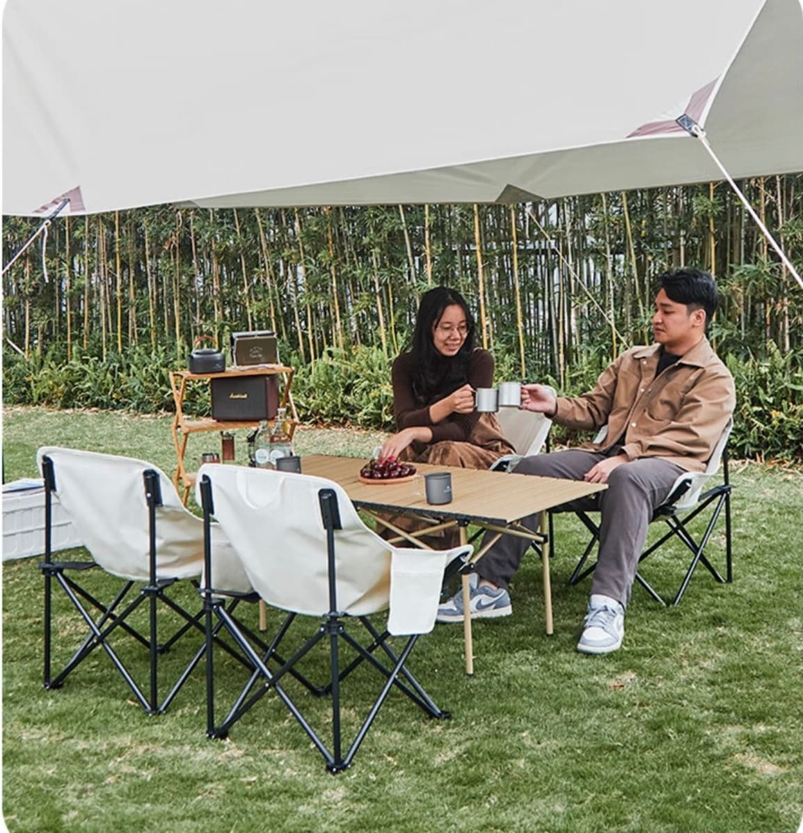 アウトドアテーブル 折りたたみ式アウトドア食卓セット
