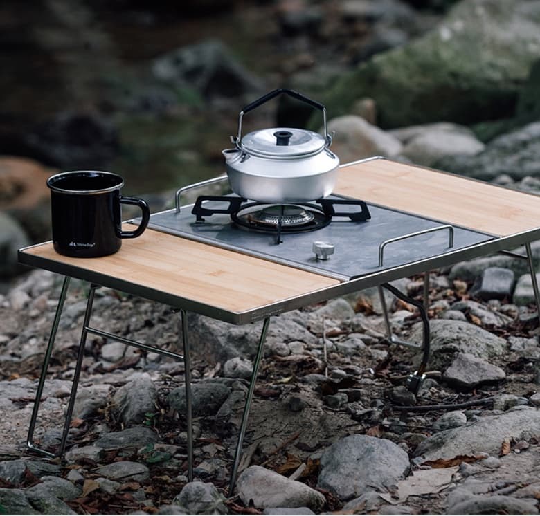 アウトドアテーブル 折り畳み式アウトドアコンロテーブル
