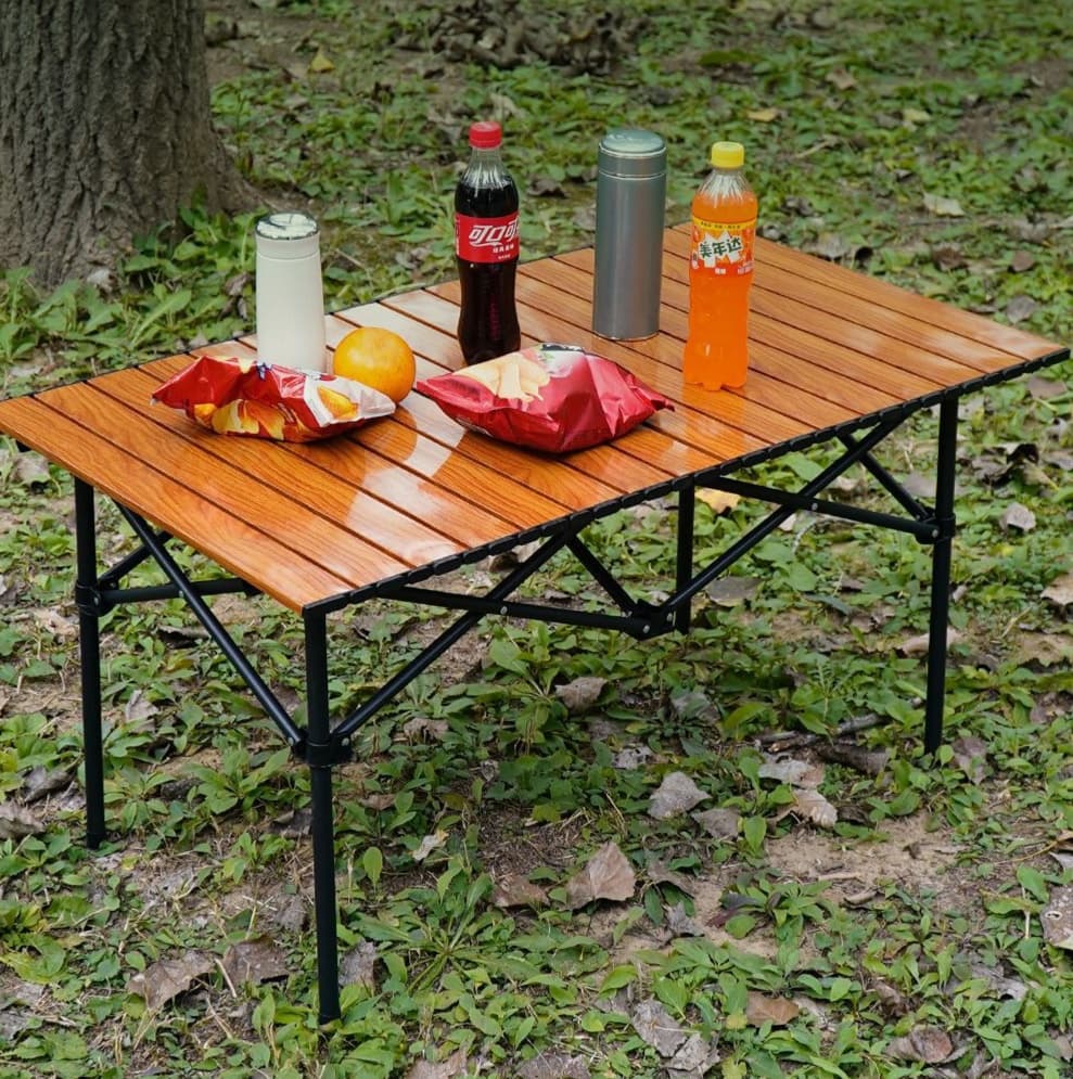 アウトドアテーブル 折り畳み式アウトドアロールテーブル