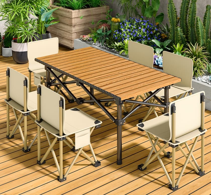 アウトドアテーブル アウトドアリラックス ポータブル食卓セット