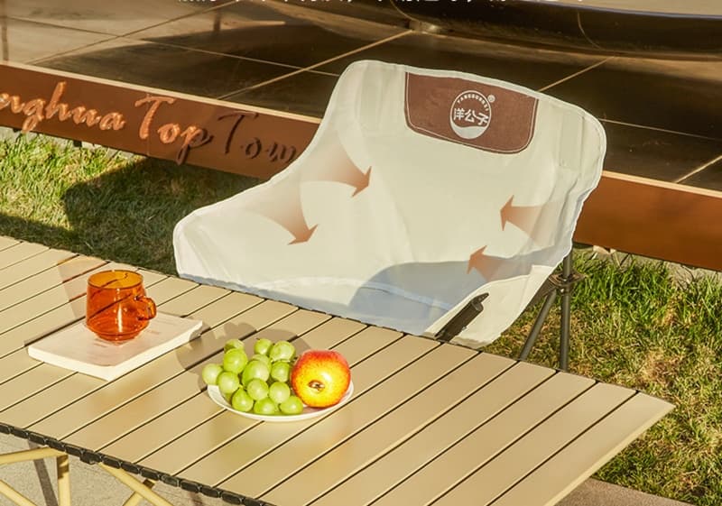 アウトドアテーブル キャンプ用ウッド調テーブル＆チェアセット