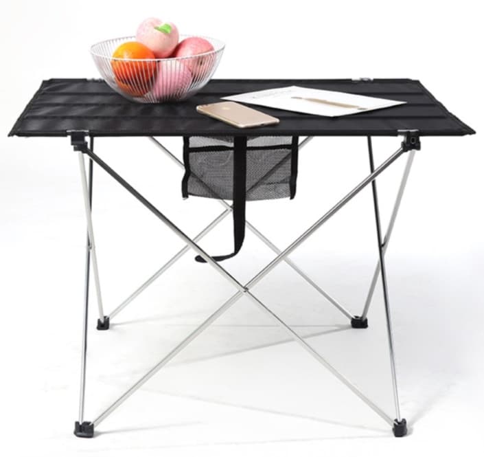 アウトドアテーブル 折り畳み式アルミロールテーブル コンパクト