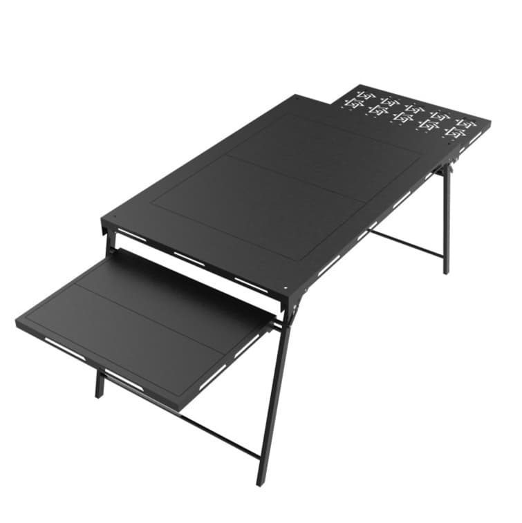 アウトドアテーブル 折り畳み式キャンプマルチテーブル 焚火台付き