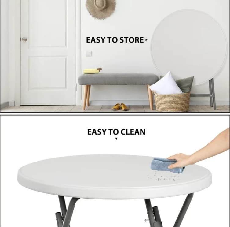 折りたたみ式丸型アウトドアテーブル