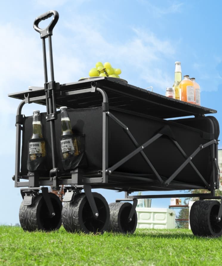 アウトドアテーブル 大型アウトドアワゴンテーブル