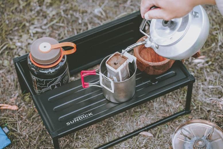 アウトドアテーブル 折り畳み式 アルミミニテーブル