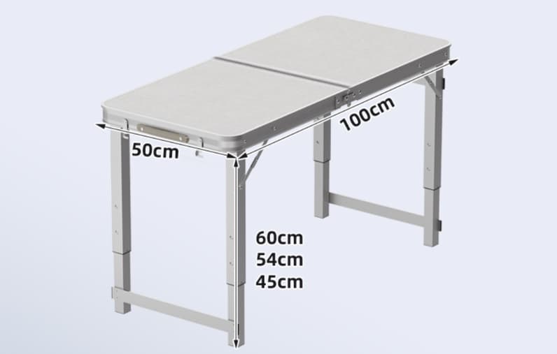 丈夫な三段階調整アウトドアテーブルセット