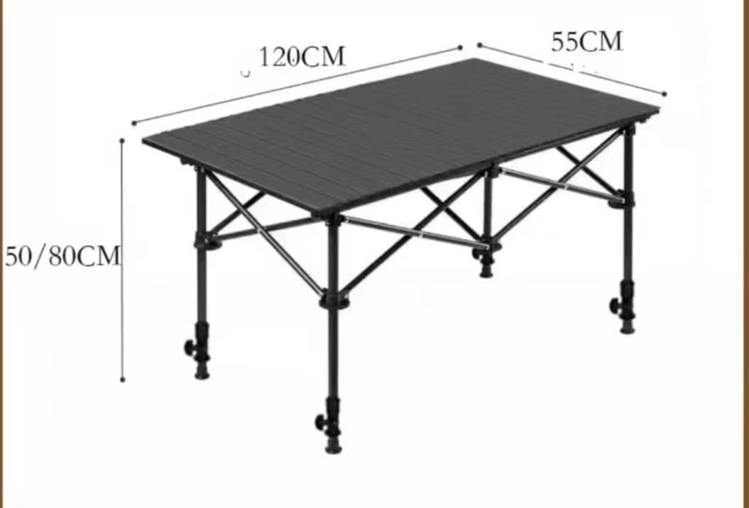 折りたたみ式 高さ調節可能 アウトドアテーブル