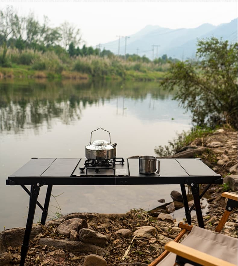アウトドアテーブル 折りたたみ式キャンプクッキングテーブル