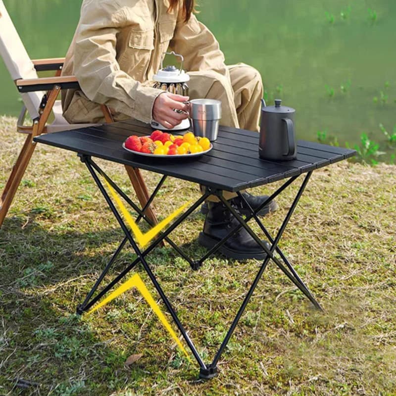 アウトドアテーブル 折りたたみ式アルミテーブル