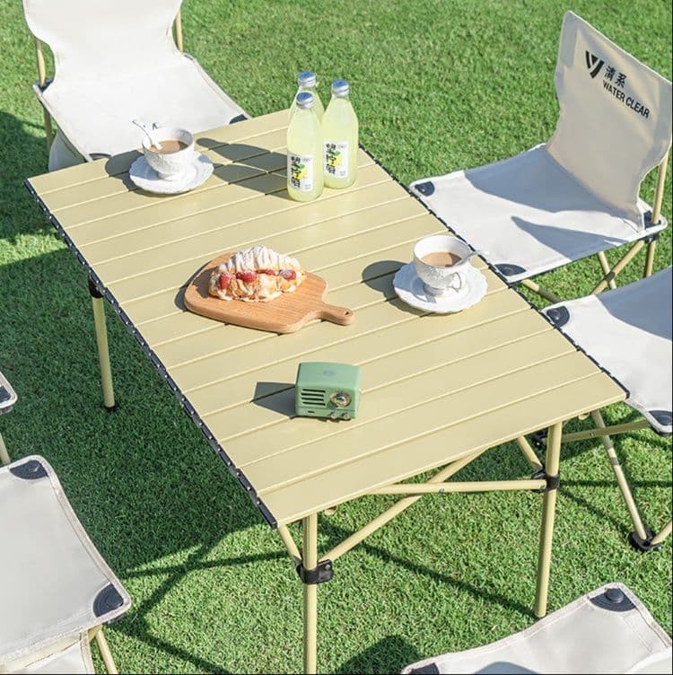折りたたみ式 広々アウトドアテーブルセット