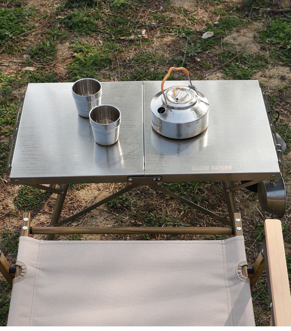 アウトドアテーブル 折りたたみ式 キャンプキッチンテーブル