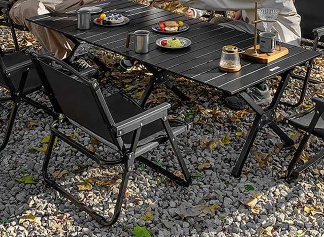アウトドアテーブル 軽量折り畳みキャンプテーブルセット