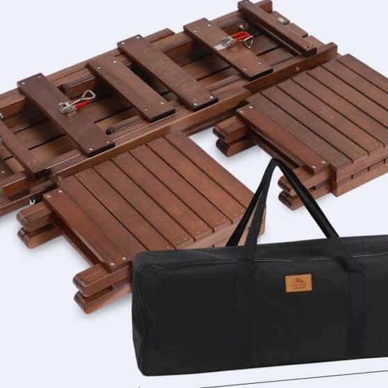 アウトドアテーブル 折り畳み式 キャンプサイドテーブルセット