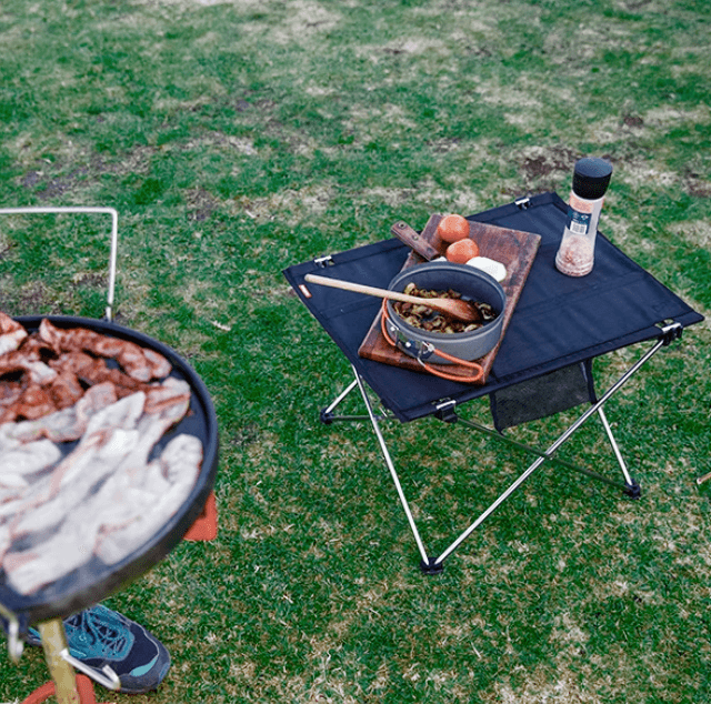 アウトドアテーブル 折り畳み式アルミロールテーブル コンパクト