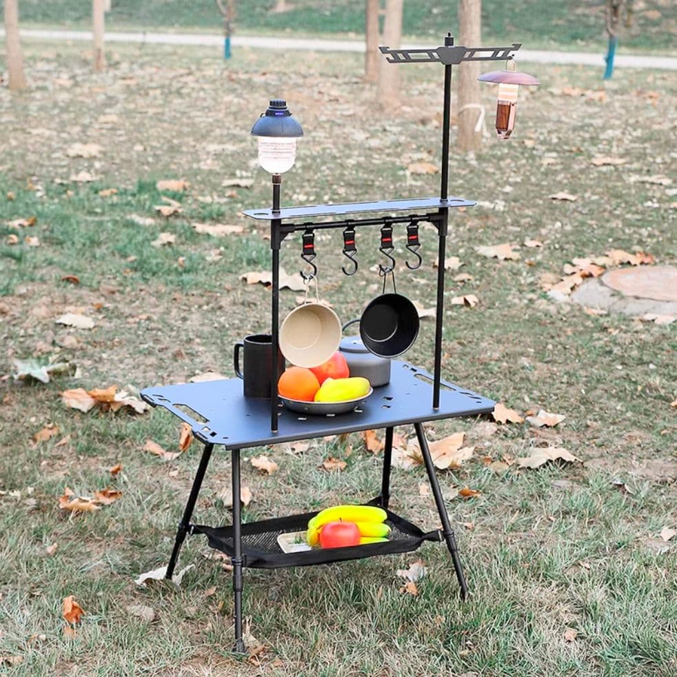 折り畳み式　キャンプローテーブル