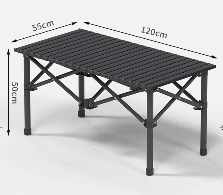 アウトドアテーブル アルミスリット 大型テーブル