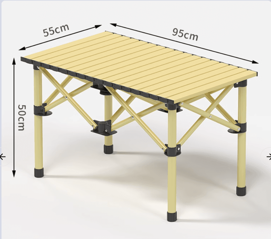 アウトドアテーブル アルミスリット 大型テーブル