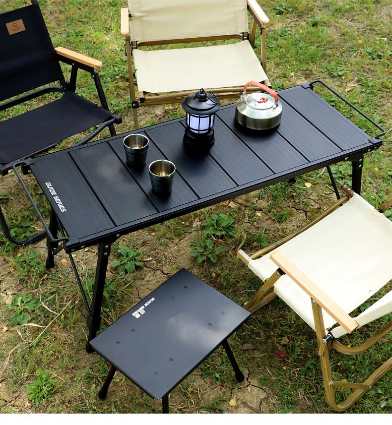 アルミ製折りたたみソロキャンプテーブルセット