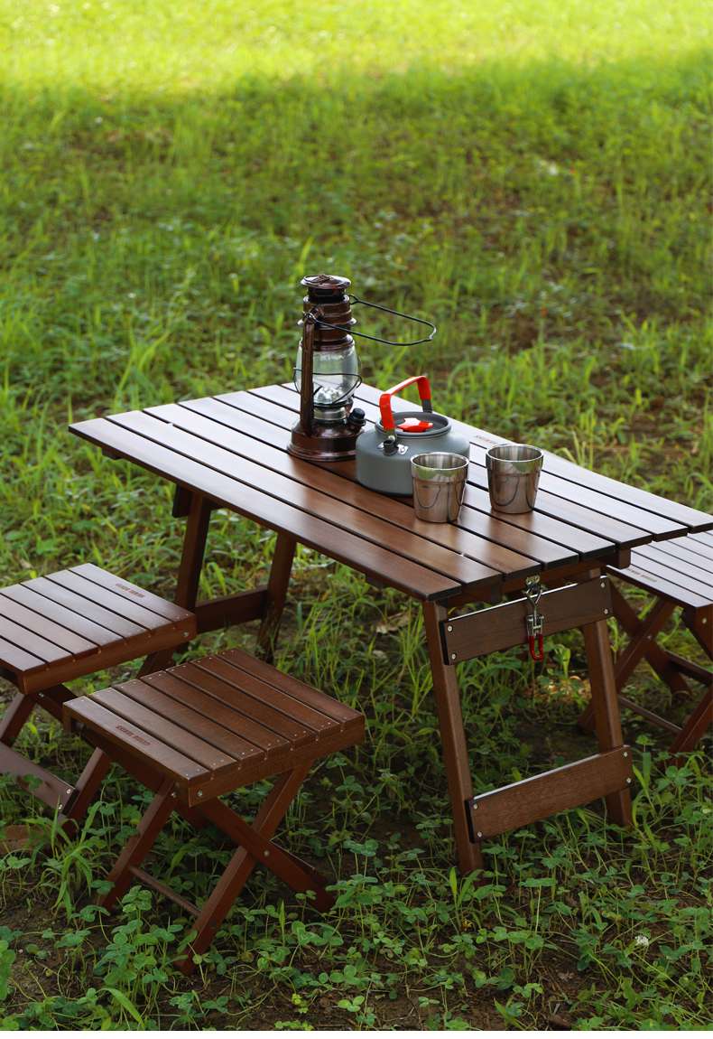 アウトドアテーブル 折り畳み式 キャンプサイドテーブルセット