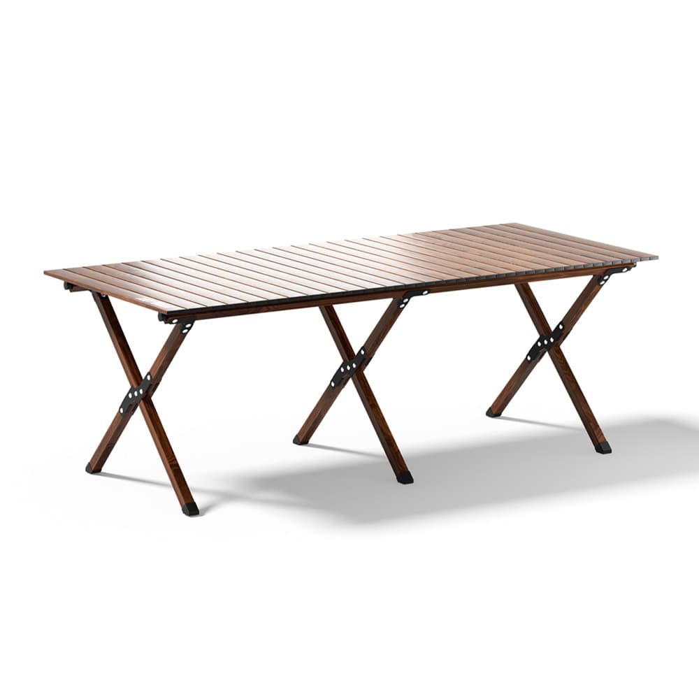 折りたたみ式木製アウトドアテーブル
