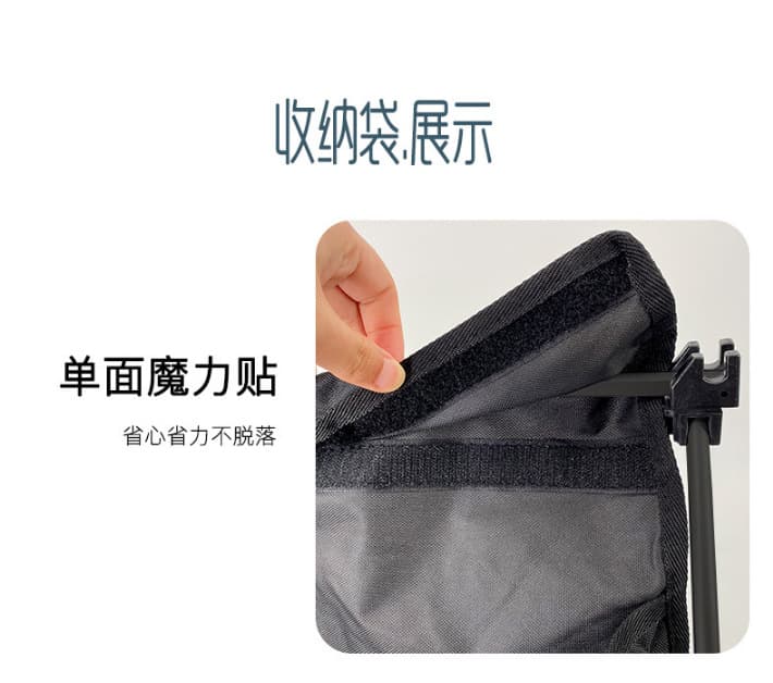 アウトドアテーブル 折りたたみ式収納ポケット付きアルミ製軽量サイドテーブル