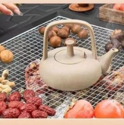 アウトドアテーブル 多機能焚き火台付き屋外用暖房調理テーブル